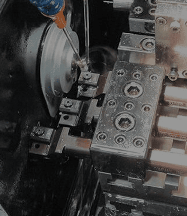 CNC machine turning metal component